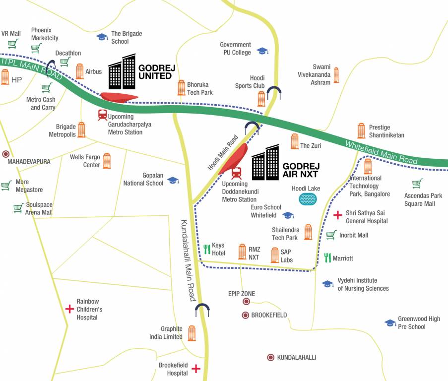 Godrej Air Nxt Location Map