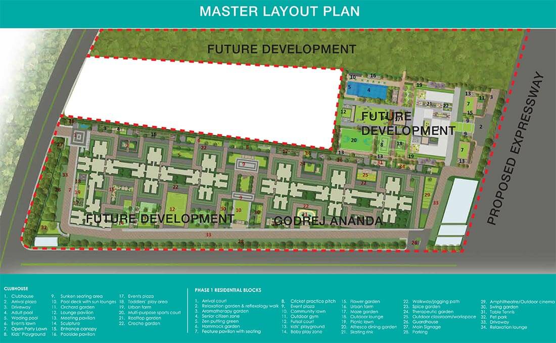 Godrej Ananda Master Plan