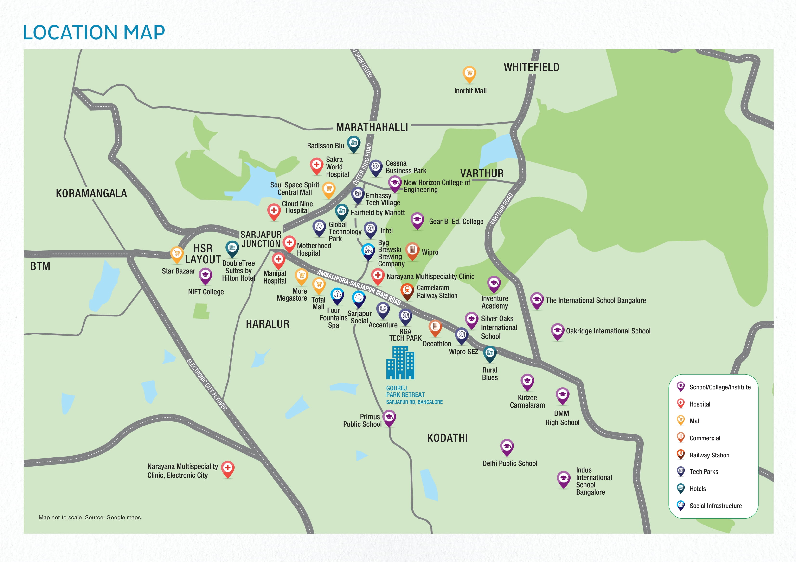 Godrej Park Retreat Location Map
